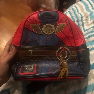 Marvel Red and Navy Women's Backpack